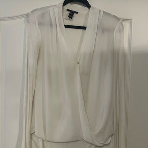 Forever 21 white blouse size medium